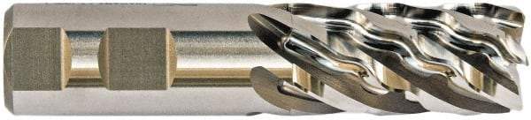 Niagara Cutter - 1-1/4", 6 Flute, Single End, Cobalt, Corner Chamfer End Mill - 5-1/2" OAL, Right Hand Flute, 3" LOC, Right Hand Cut - Benchmark Tooling