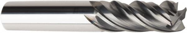American Tool Service - 3/8", 4 Flute, Single End, Solid Carbide, 0.02" Corner Radius End Mill - 2-1/2" OAL, Right Hand Flute, 7/8" LOC, Right Hand Cut - Benchmark Tooling