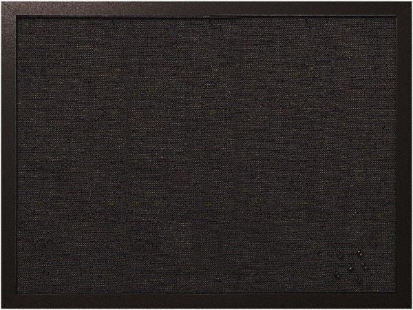 MasterVision - 17.72" Wide x 23.62" High Cork Bulletin Board - Fabric, Black - Benchmark Tooling