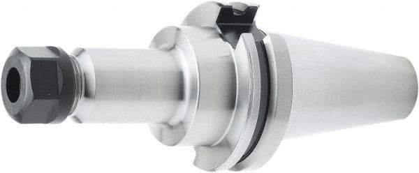 Parlec - 4" Projection, CAT40 Dual Contact Taper, ER16 Collet Chuck - Through Coolant - Exact Industrial Supply