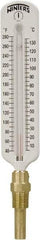 Winters - 40 to 280°F, Industrial Thermometer with Standard Thermowell - 1 Inch Immersion Length, 2 Inch Stem Length, 11 Inch Long, 1/2 Inch Thread - Benchmark Tooling