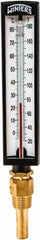 Winters - 20 to 180°F, Industrial Thermometer with Standard Thermowell - 2 Inch Immersion Length, 1.825 Inch Stem Length, 10 Inch Long, 1/2 Inch Thread - Benchmark Tooling