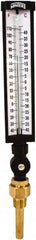 Winters - -40 to 110°F, Industrial Thermometer with Standard Thermowell - 3 Inch Immersion Length, 3-1/2 Inch Stem Length, 17 Inch Long, 3/4 Inch Thread - Benchmark Tooling