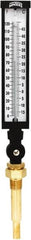 Winters - -15 to 120°F, Industrial Thermometer with Standard Thermowell - 5 Inch Immersion Length, 6 Inch Stem Length, 20 Inch Long, 3/4 Inch Thread - Benchmark Tooling