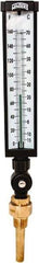 Winters - -15 to 160°F, Industrial Thermometer with Standard Thermowell - 3 Inch Immersion Length, 3-1/2 Inch Stem Length, 17 Inch Long, 3/4 Inch Thread - Benchmark Tooling