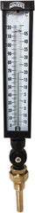 Winters - -15 to 120°F, Industrial Thermometer with Standard Thermowell - 3 Inch Immersion Length, 3-1/2 Inch Stem Length, 17 Inch Long, 3/4 Inch Thread - Benchmark Tooling