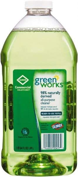 Green Works - 64 oz Bottle All-Purpose Cleaner - Liquid, Original - Benchmark Tooling