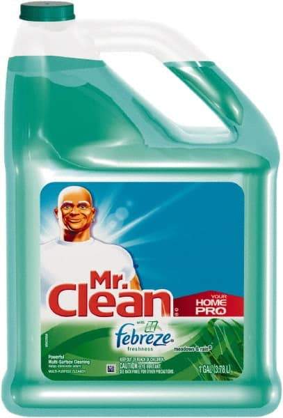 Mr. Clean - 1 Gal Bottle All-Purpose Cleaner - Liquid, Meadows & Rain - Benchmark Tooling