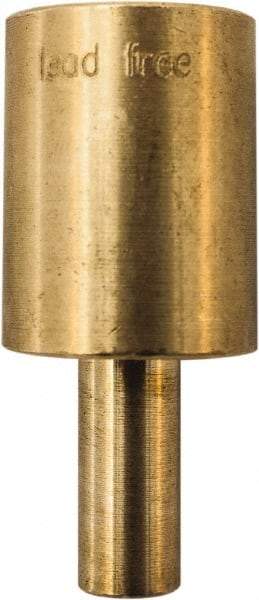 Winters - 2.01 Inch Overall Length, 3/4 Inch Thread, Brass Thermowell - 0.8 Inch Insertion Length - Benchmark Tooling