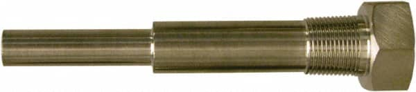 Winters - 6-3/4 Inch Overall Length, 3/4 Inch Thread, 304 Stainless Steel Thermowell - 5 Inch Insertion Length - Benchmark Tooling