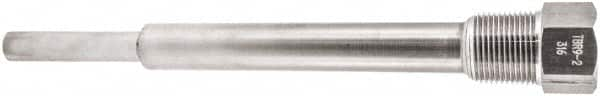 Winters - 10 Inch Overall Length, 3/4 Inch Thread, 316 Stainless Steel Thermowell - 7-1/2 Inch Insertion Length - Benchmark Tooling