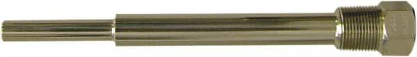 Winters - 10 Inch Overall Length, 3/4 Inch Thread, 304 Stainless Steel Thermowell - 7-1/2 Inch Insertion Length - Benchmark Tooling