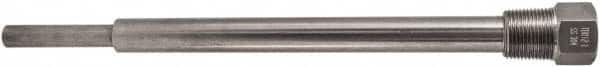 Winters - 13 Inch Overall Length, 3/4 Inch Thread, 304 Stainless Steel Thermowell - 10-1/2 Inch Insertion Length - Benchmark Tooling