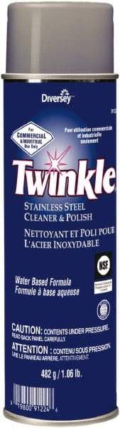 Twinkle - 17 Fluid Ounce Liquid Stainless Steel Cleaner and Polish - Unscented, Aerosol - Benchmark Tooling