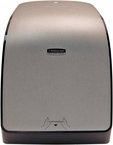 Kimberly-Clark Professional - Hands Free, Plastic Paper Towel Dispenser - 16.44" High x 12.66" Wide x 9.18" Deep, Silver - Benchmark Tooling