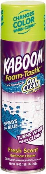 Kaboom - 19 oz Can Foam Bathroom Cleaner - Fresh Scent, Nonacidic, General Purpose Cleaner - Benchmark Tooling