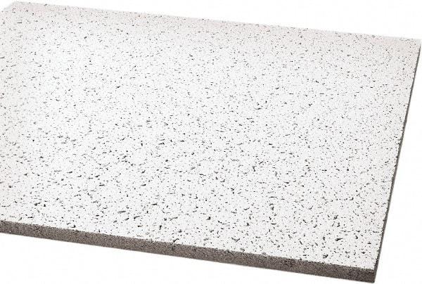 Armstrong World - 48" Long x 24" Wide, Wet-Formed Mineral Fiber Acoustic Ceiling Tile - ASTM E1264 Specification, White - Benchmark Tooling