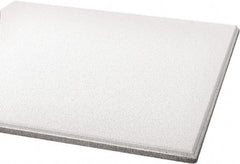 Armstrong World - 24" Long x 24" Wide, Wet-Formed Mineral Fiber Acoustic Ceiling Tile - ASTM E1264 Specification, White - Benchmark Tooling