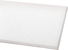 Armstrong World - 24" Long x 24" Wide, Wet-Formed Mineral Fiber Acoustic Ceiling Tile - ASTM E1264 Specification, White - Benchmark Tooling