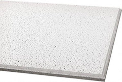 Armstrong World - 24" Long x 24" Wide, Wet-Formed Mineral Fiber Acoustic Ceiling Tile - ASTM E1264 Specification, White - Benchmark Tooling
