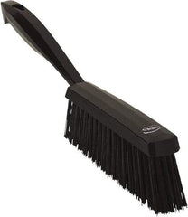 Vikan - 14" OAL, Polyester Staple Set Bench Brush - 2" Bristle Length, 6-3/8" Long Head, Black - Benchmark Tooling