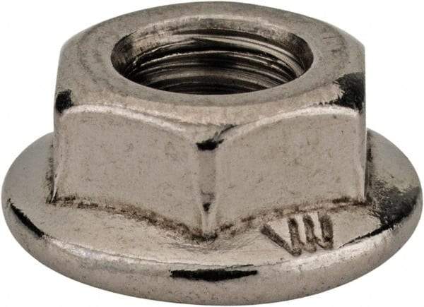 Monroe Engineering Products - M6x1.00 304 Steel Hex Flange Lock Nut - 6mm High - Benchmark Tooling