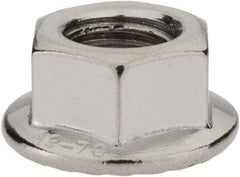 Monroe Engineering Products - M12x1.75 304 Steel Hex Flange Lock Nut - 12mm High - Benchmark Tooling