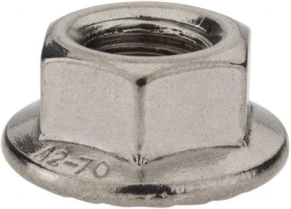 Monroe Engineering Products - M10x1.50 304 Steel Hex Flange Lock Nut - 10mm High - Benchmark Tooling