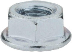 Monroe Engineering Products - M6x1.00 Grade 8 Steel Hex Flange Lock Nut - 6mm High, Zinc-Plated Finish - Benchmark Tooling