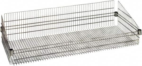 Quantum Storage - Wire Basket Unit - 48" Wide x 18" Deep x 10" High, - Benchmark Tooling