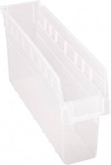 Quantum Storage - 17-7/8" Deep, Clear Polypropylene Hopper Shelf Bin - 8" High x 4-3/8" Wide x 17-7/8" Long - Benchmark Tooling