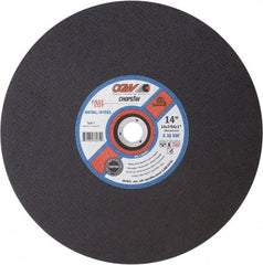 Camel Grinding Wheels - 14" 30 Grit Aluminum Oxide Cutoff Wheel - 3/32" Thick, 1" Arbor, 4,400 Max RPM - Benchmark Tooling