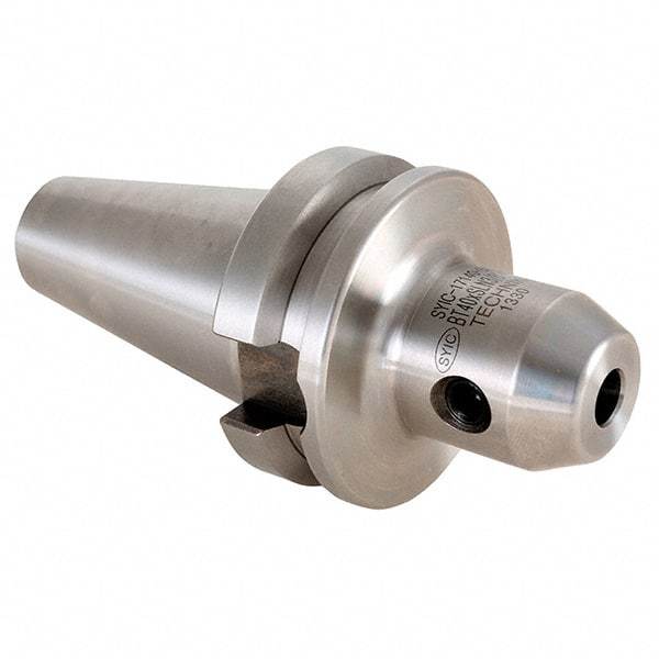 Techniks - BT40 Taper Shank 16mm Hole End Mill Holder/Adapter - 48mm Nose Diam, 63mm Projection - Exact Industrial Supply