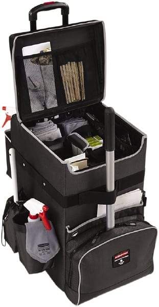 Rubbermaid - Ballistic Nylon Janitor Cart - 14-1/4" Width - Benchmark Tooling