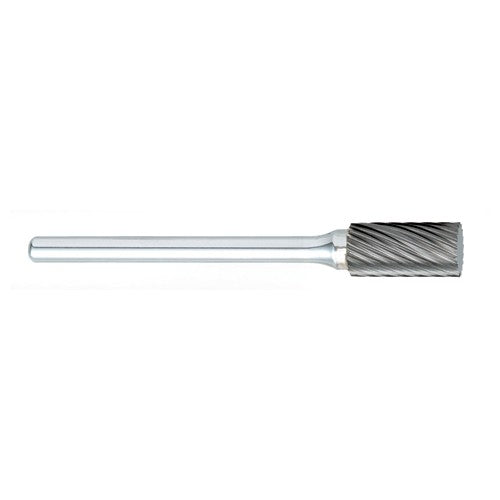 ‎SM-51 -6mm × 12mm LOC × 6mm Shank × 50mm OAL Pointed Cone Carbide Medium Right Hand Spiral Burr - Benchmark Tooling