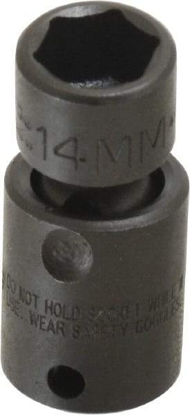 Proto - 3/8" Drive 14mm Standard Universal Impact Socket - 6 Points, 2" OAL - Benchmark Tooling