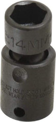 Proto - 3/8" Drive 14mm Standard Universal Impact Socket - 6 Points, 2" OAL - Benchmark Tooling