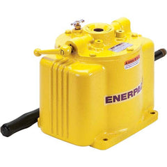 Enerpac - Manual Hydraulic Pumps Number of Stages: 1.000 Oil Volume Per Stroke (Cu. In.): 0.29 - Benchmark Tooling