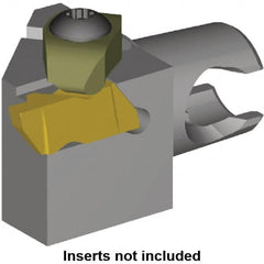 Kennametal - Insert Style NG 2R, 30mm Head Length, Right Hand Cut, External Modular Threading Cutting Unit Head - System Size KM20, 12.5mm Center to Cutting Edge, Series Top Notch - Benchmark Tooling