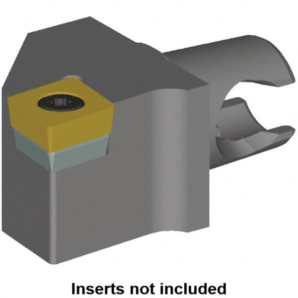 Kennametal - Right Hand Cut, Size KM20, CC.. Insert Compatiblity, Modular Turning & Profiling Cutting Unit Head - 12.5mm Ctr to Cutting Edge, 25mm Head Length, Series KM Mini - Benchmark Tooling