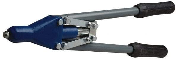 RivetKing - Straight Head Hand Riveter - 1/8 to 3/16" Rivet Capacity, 17-1/2" OAL - Benchmark Tooling