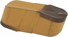 Iscar - 500E250GIP Grade IC8250, 5mm Cutting Width Carbide Grooving Insert - 11.3mm Max Depth of Cut, Neutral, 2.5mm Corner Radius, TiCN/Al2O3/TiN Finish - Benchmark Tooling