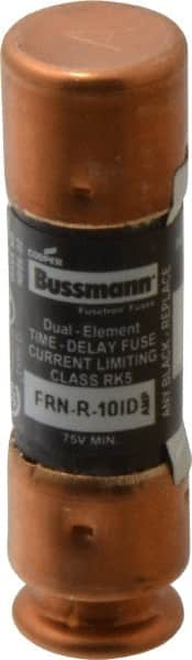 Cooper Bussmann - 125 VDC, 250 VAC, 10 Amp, Time Delay General Purpose Fuse - Fuse Holder Mount, 50.8mm OAL, 20 at DC, 200 (RMS) kA Rating, 14.3mm Diam - Benchmark Tooling