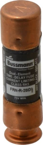 Cooper Bussmann - 125 VDC, 250 VAC, 20 Amp, Time Delay General Purpose Fuse - Fuse Holder Mount, 50.8mm OAL, 20 at DC, 200 (RMS) kA Rating, 14.3mm Diam - Benchmark Tooling