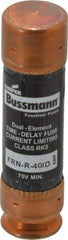 Cooper Bussmann - 125 VDC, 250 VAC, 40 Amp, Time Delay General Purpose Fuse - Fuse Holder Mount, 76.2mm OAL, 20 at DC, 200 (RMS) kA Rating, 20.6mm Diam - Benchmark Tooling