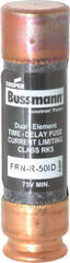 Cooper Bussmann - 125 VDC, 250 VAC, 50 Amp, Time Delay General Purpose Fuse - Fuse Holder Mount, 76.2mm OAL, 20 at DC, 200 (RMS) kA Rating, 20.6mm Diam - Benchmark Tooling