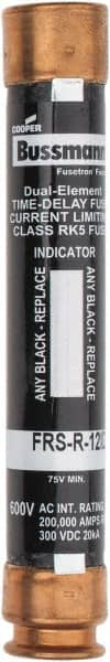 Cooper Bussmann - 300 VDC, 600 VAC, 12 Amp, Time Delay General Purpose Fuse - Fuse Holder Mount, 127mm OAL, 20 at DC, 200 (RMS) kA Rating, 20.6mm Diam - Benchmark Tooling