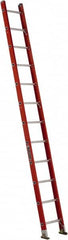 Louisville - 12' High, Type IA Rating, Fiberglass Single Ladder - Benchmark Tooling