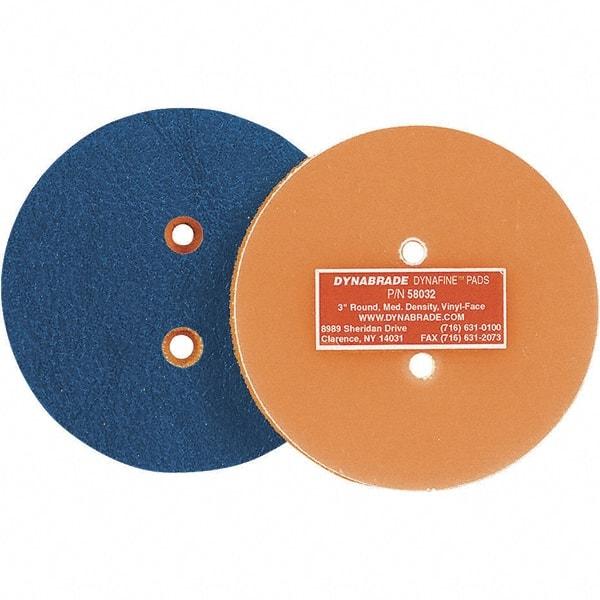 Dynabrade - 3" Diam Disc Backing Nonvacuum Replacement Pad - Medium Density, 12,000 RPM - Benchmark Tooling