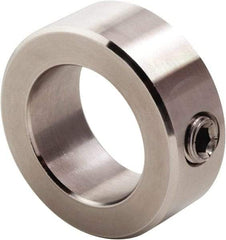 Climax Metal Products - 3/32" Bore, Stainless Steel, Set Screw Shaft Collar - 3/8" Outside Diam, 3/16" Wide - Benchmark Tooling